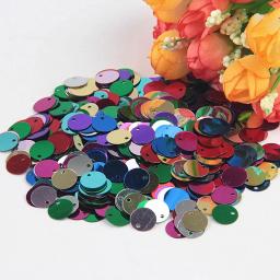 Grande plano redondo Paillette lantejoulas para crianças, lantejoulas soltas, decoração de dança DIY, Lentejuela, 10g, 15mm, 20mm, 25mm, 30mm, 10g - Image 3