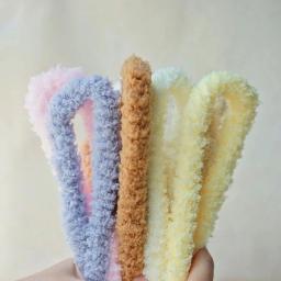 DIY Coral Velvet Chenille Sticks, Pipe Cleaner, Making Cute Dog, Puppy, Cat, Brinquedo Infantil Criativo, Moda, Hastes, 15mm x 1mm Folha - Image 5