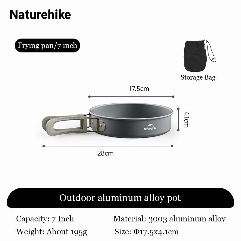 Naturehike conjunto de panelas de acampamento ao ar livre pote kit utensílios de mesa cozinhar chaleira de água pan talheres de viagem caminhadas piquenique turista - Image 1