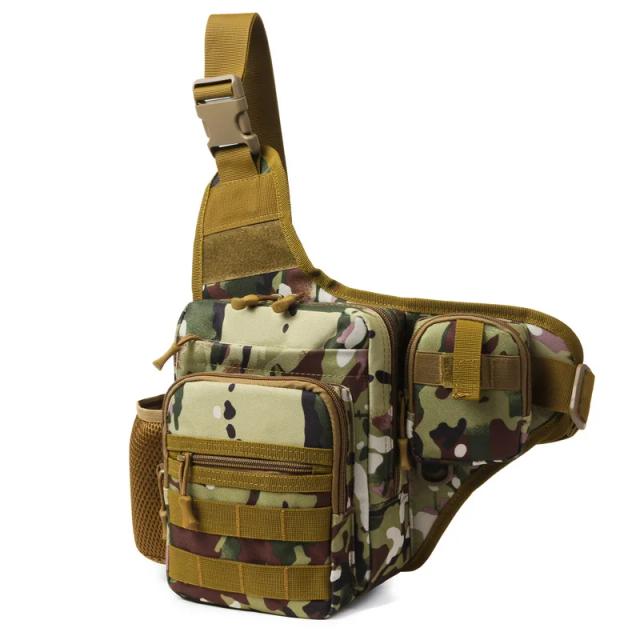 Bolsa de Ombro Tática à Prova D'água para Esportes ao Ar Livre e Viagem - 1 Unidade