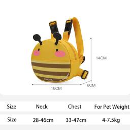 Mochila, Animal dos desenhos animados, Abelha, Em Forma de Pintainho, Pet Snack Saco Peito, Viagem, Suprimentos ao ar livre, Cães e Gatos Pequenos e Médios - Image 6