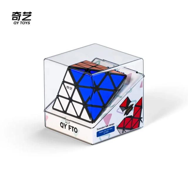 Cubo Magnético Octaédrico Rotativo Qiyi-fto: Brinquedo Fidget Profissional com Velocidade Mágica