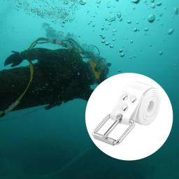 Silicone cinto de mergulho com fivela de aço inoxidável, Cuttable Underwater Scuba Diving Acessórios Caça submarina, 85cm-1m - Image 5