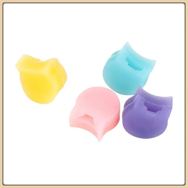Conjunto de 4 Almofadas Redondas Coloridas com Tubo Preto e Tampas Macias para Clarinete - Acessórios de Proteção Musical