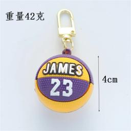 Mini Basketball Pendant Keychain para homens e mulheres, chaveiro estilo desportivo, porta-chaves do carro, acessórios para bolsas, lembrança dos fãs - Image 6