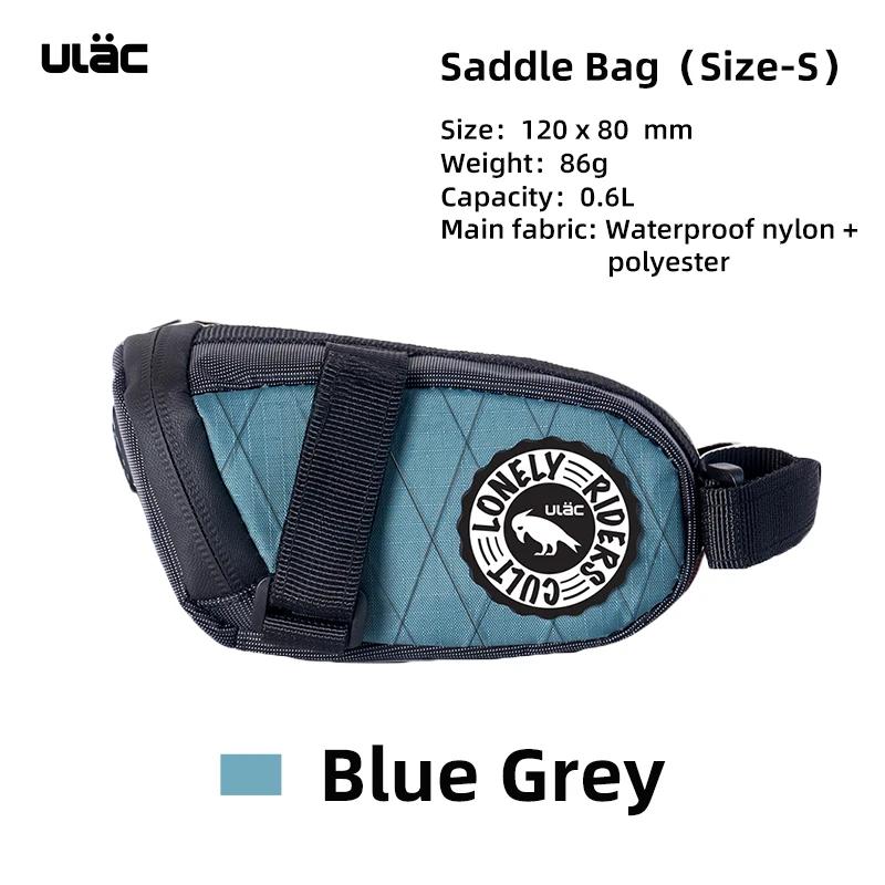 Ulac touring bicicleta selim saco à prova dwaterproof água náilon sela de corrida estrada armazenamento pannier colorido mtb sela bolsa traseira - Image 1