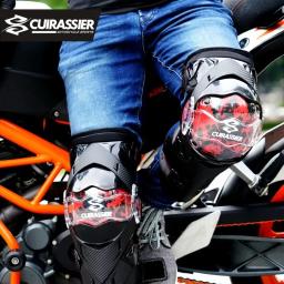 CUIRASSIER Joelheiras para motocicleta, articulações de movimento, joelheiras, ventilação, proteção caneleira, moto, motocross, equipamento de proteção - Image 3