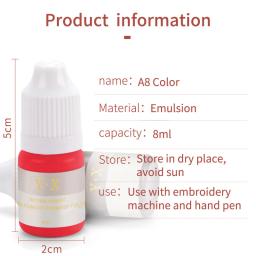 Tinta de Tatuagem Semi-Permanente, Pigmento de Tatuagem Sobrancelha e Lábios, Moda Profissional, Micropigmentação, 8ml - Image 6