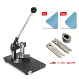 Máquina manual cortada, Rounder de canto, Filé de corte, Papel Holding Printing, Cortador de embalagem, R6, R10 - Image 1