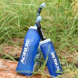 Aonijie 2020 novo silicone dobrável garrafa de água ao ar livre viagem esporte correndo ciclismo chaleira material macio e saudável 250- 600ml - Image 3
