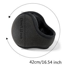 Earmuffs à prova de vento para homens e mulheres, protetor auricular, grosso, luxuoso, velo, ao ar livre, ciclismo, macio, quente, inverno - Image 6