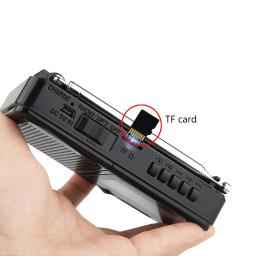 XHDATA-Receptor de Rádio Portátil, FM, AM, SW, 4 Ω, 3W, FM, Suporte TF Card, MP3, Leitor de Música, D328 - Image 3