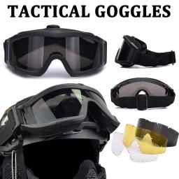 Capacete de Airsoft FAST com máscara Tactical Goggles, Equipamento de proteção balístico super grosso de 6 MM, para jogo de paintball de tiro CS BB CQB - Image 3