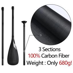 Ajustável Full Carbon Fiber SUP Paddle para surf, prancha inflável, Stand Up Paddle com bolsa grátis, 3 peças - Image 3