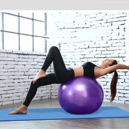 45cm bola de yoga bolas de fitness esportes pilates parto fitball exercício treinamento treino massagem bola ginásio 45cm com bomba - Image 1