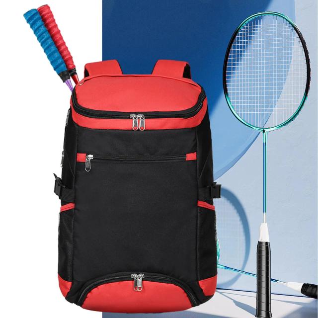 Mochila Multiuso com Grande Capacidade e Conjunto de Raquetes para Badminton, Squash e Pickleball