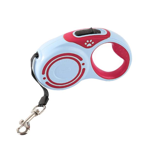 Trela Retrátil de Nylon Durável para Cães Pequenos - Ideal para Passeios e Corridas, Extensível até 5m