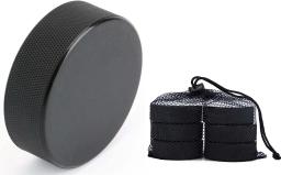 Prática Bola de Hóquei no Gelo, Conveniente, Ambiental, Preto, Clássico, 1Pc - Image 1