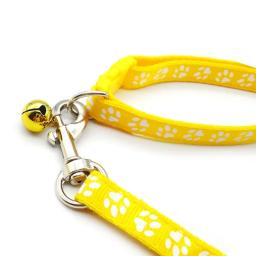 Cão Pata Imprimir Pet Tração Corda, Puppy Collar Set, Várias Cores, Ajustável, Cat Acessórios, Pet Supplies, 1,2 m - Image 6