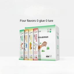 Grass Staple Food for Cats, Salmão, Coelho, Carne, Frango, Cat Strips, Ganho de Peso, Gatinha, Gata Grávida, Pet Snacks Feed, 15g x 50 - Image 1