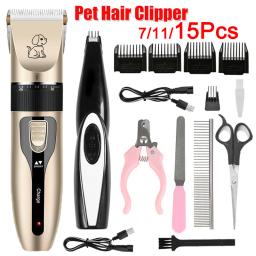 Kit elétrico profissional para animais de estimação, aparador de pelos para cães e gatos, recarregável, máquina de cortar cabelo - Image 1