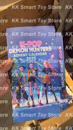 Em estoque natal kpop demônio caça 24pc calendário do advento surpresa caixa cega k pop bonecas caixas de halloween figura presentes crianças brinquedos - Image 2