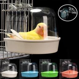 Pendurado Cubo De Banho Do Pássaro, Banheira De Papagaios, Caixa De Chuveiro, Gaiola Acessório para Little Bird Canary Budgerigar Lovebird Calopsita - Image 2