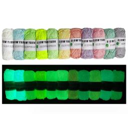 Fio de Poliéster Luminoso para Camisola e Chapéu de Tricô, Novel Funcional, Brilha no Escuro, Fio Brilhante, 2mm, 1Pc - Image 1