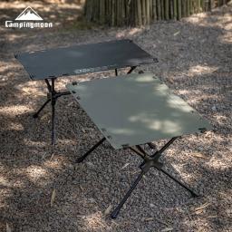 CAMPINGMOON T-510 IGT Mesa de acampamento tática com armazenamento portátil ao ar livre dobrável mesa de piquenique mesa tática de liga de alumínio - Image 2