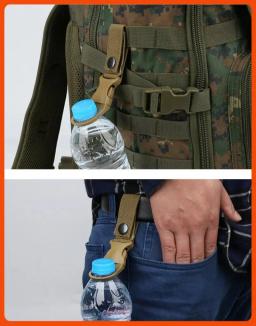 1pc multiuso luva gancho luvas de trabalho clipe de segurança ao ar livre tático luvas escalada corda fivela armazenamento acampamento pendurado buck - Image 5