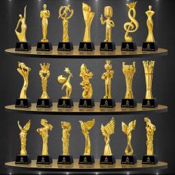 Troféu De Resina Galvanizada Criativa Base De Cristal, Dança, Música, Esportes, Prêmios Da Competição, Personalizado, Decoração Do Lar, 1Pc - Image 4