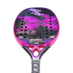 Arronax-Full Carbon Fiber Beach Tennis Racket, superfície áspera, capa Bag, em estoque, 3K - Image 2