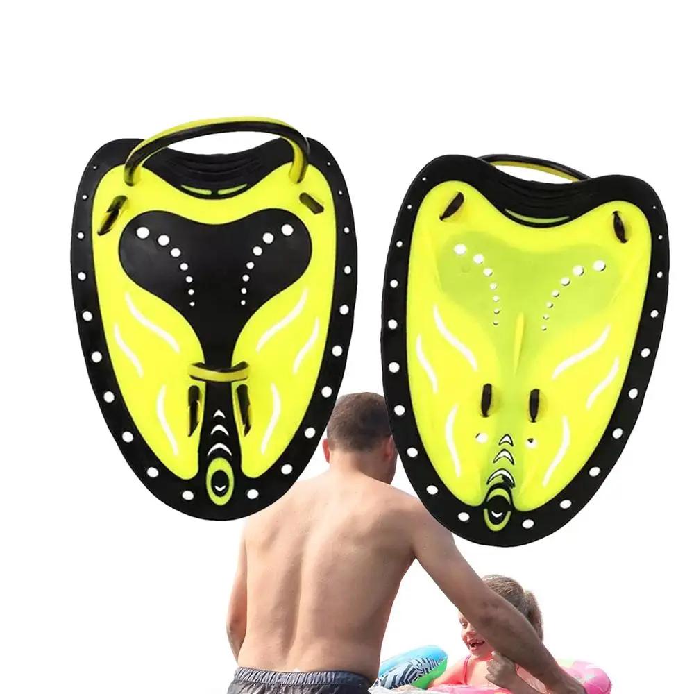Nadadeiras ajustáveis para nadar, Pás de mão, Nadadeira de natação para mãos, Pás de mergulho profissional - Image 1