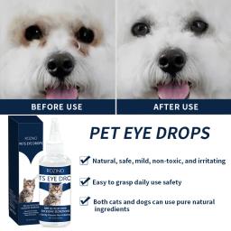 Pet colírio, cão e gato, antibacteriano, produtos de limpeza, em estoque - Image 1