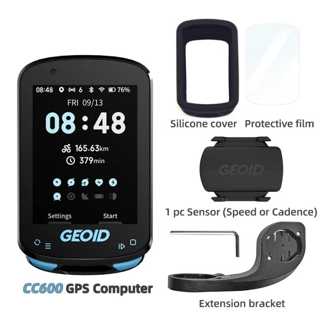 GEOID CC600 Rota Navegação Bicicleta GPS Computador 11 Idiomas Velocímetro de Bicicleta Sem Fio Automático WIFI ANT + Odômetro