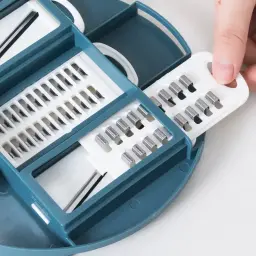 Multifuncional Cozinha Vegetal Cortador, Ralador Batata Shredder, Salad Crusher Kit, 12 em 1 - Image 4