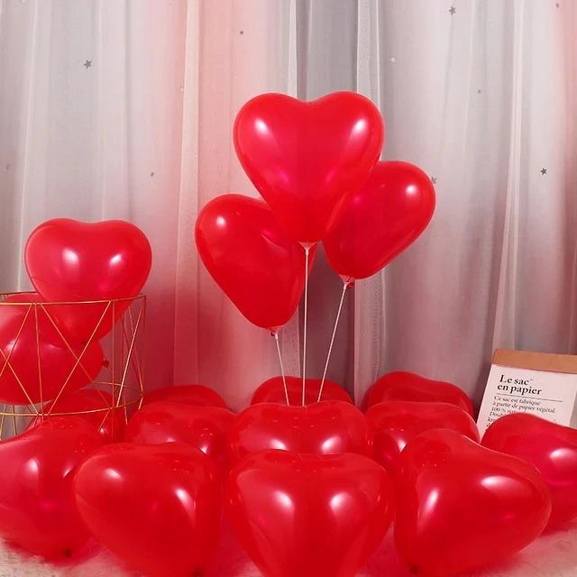 Balões De Látex Infláveis Brancos Em Forma De Coração, Casamento, Festa De Aniversário, Decoração De Casamento, 10 ", 15Pcs - Image 1