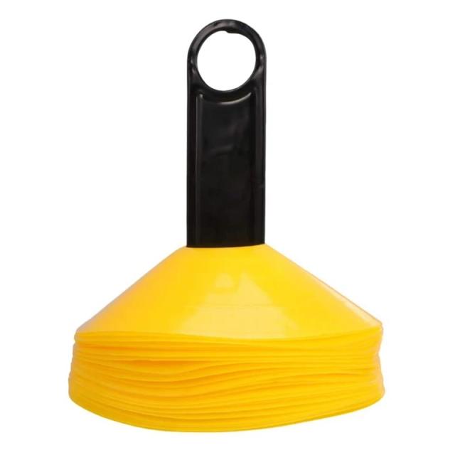 Cones Discóides para Treinamento de Futebol - Equipamento Ideal para Crianças em Campos Esportivos