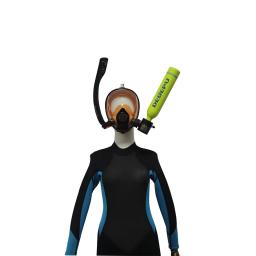 DEDEPU 0.5L Tanque De Mergulho Tanque De Oxigênio Snorkeling Pulmão Portátil para Menos de 10 Minutos Combinação Máscara De Mergulho - Image 6