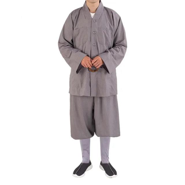 Conjunto Tradicional de Kung Fu Aquático para Homens - Roupas Budistas Arhat: Manto e Calças Estilosas