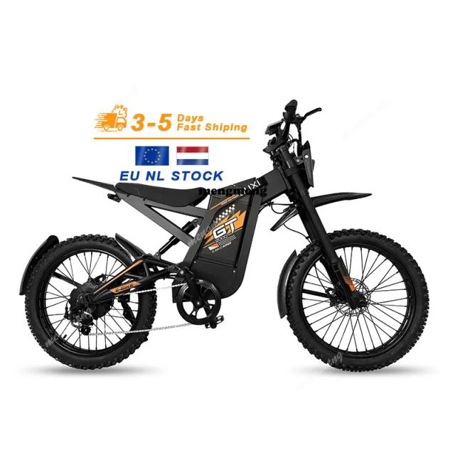 OUXI GT2000 Bicicleta Elétrica de Montanha Quadro de Aço Bateria Lítio 20 Polegadas