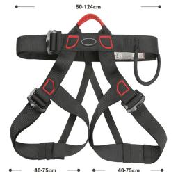 Arnês de segurança para rocha ao ar livre para homens e mulheres, cinto de escalada, meio corpo, presente ideal para crianças - Image 2