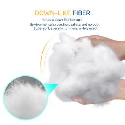 Fibra de algodão PP EPE, fibra DOWN-LIKE, material de enchimento ecológico, enchimento não tecido DIY, qualidade, 7D, 100g, 500g, 1kg - Image 3