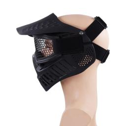 Tático máscara facial completa paintball hexagonal malha de aço inoxidável máscara óculos proteção máscaras airsoft máscara tiro com arco paintball - Image 6