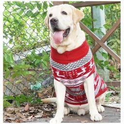 Camisola de gola alta para cães, Camisola de malha para cachorro grande, Camisola de Natal para Pet, Cães extra grandes, Meninos e meninas, frio, tamanho grande - Image 5