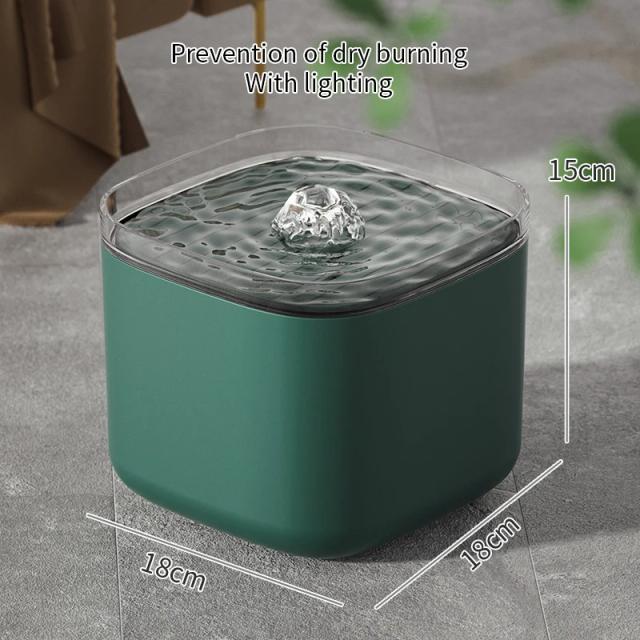 Bebedouro Automático de Água com Filtro e Luz LED para Gatos e Animais de Estimação - 3L, USB, Elétrico e Silencioso