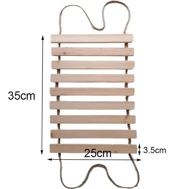 Brinquedo Interativo de Parede para Gatos: Arranhador de Madeira com Escada de Sisal e Ponte para Gatinho