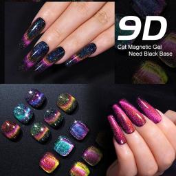YOKEFELLOW 10ml Cat Magnetic Gel Esmalte 9D Cat Eye Holográfico Reflexivo Semi Permanente Glitter Nail Art Salon Verniz Gel - Image 2