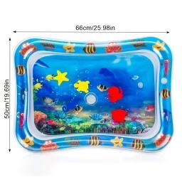 Esteira de jogo sensorial água inflável, Pet Playmat com peixe mar oceano tema, Brinquedo espessado para gato e cachorro - Image 6