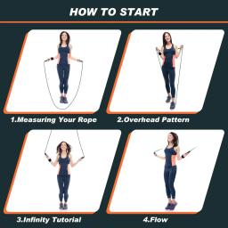 Fluxo Exercício Corda para Fitness, Trança Dupla, Comprimento Ajustável, Cordas de Salto, Home Gym Workout, Homens e Mulheres - Image 5